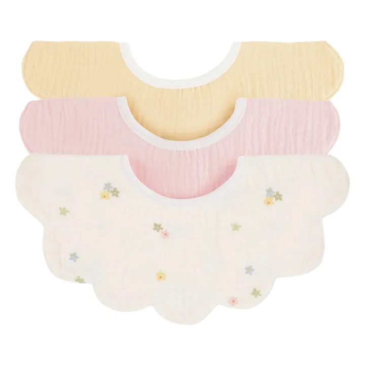 Daisies Petal Lätzchen aus Bio-Baumwolle - 3er-Set- Produktbild Nr. 0