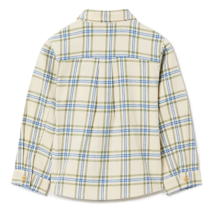 Chemise Carreaux Mini | Ecru- Image produit n°1