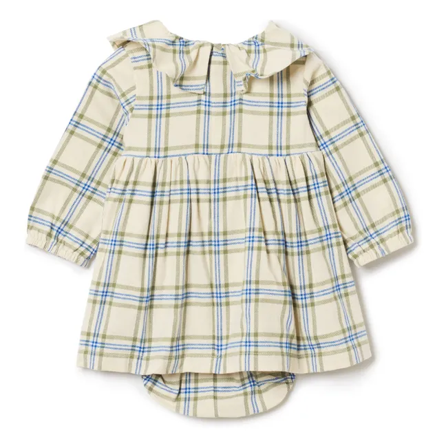 Kleid Kariert Mini | Seidenfarben