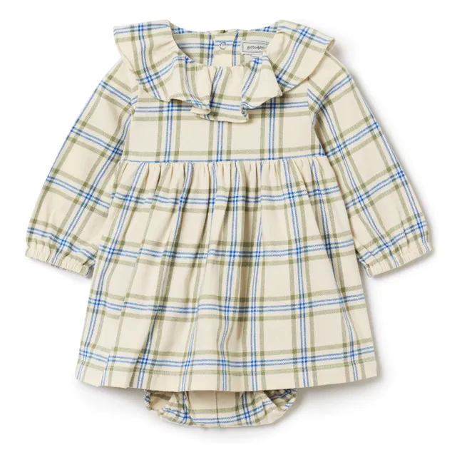 Robe Carreaux Mini | Ecru