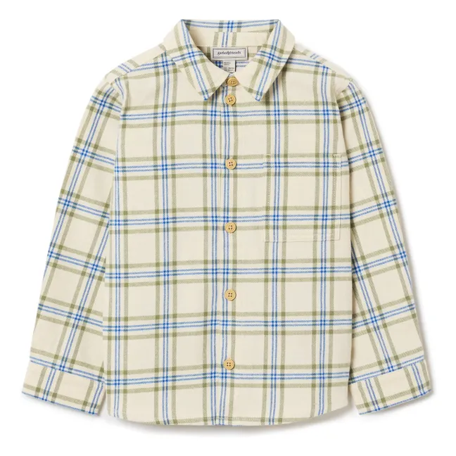 Mini camicia Carreaux | Ecru