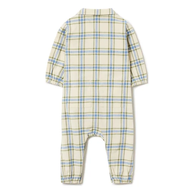 Karierter Overall | Seidenfarben