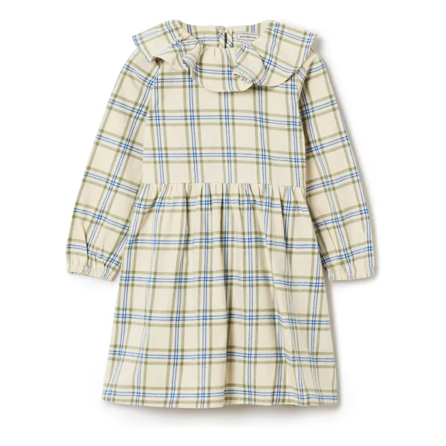 Robe Carreaux | Ecru