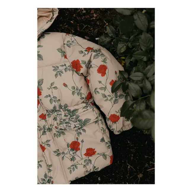 Daunenjacke Rosen | Seidenfarben