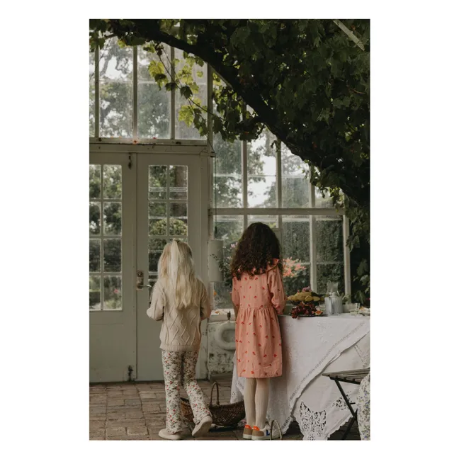 Legging Flare Petit Rose | Ecru