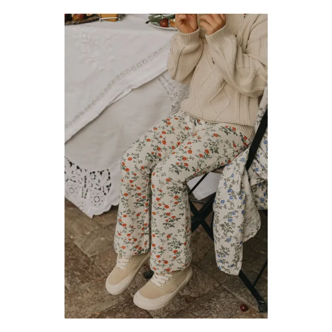 Legging Flare Petit Rose | Ecru