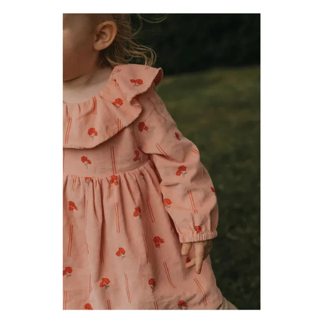 Peony Corduroy Mini Dress | Pink