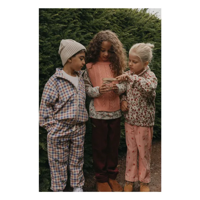 Pantaloni Mulberry Carreaux | Ecru