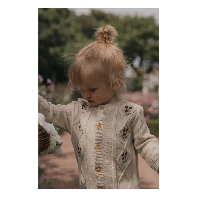 Combinaison Brodée Maille | Beige