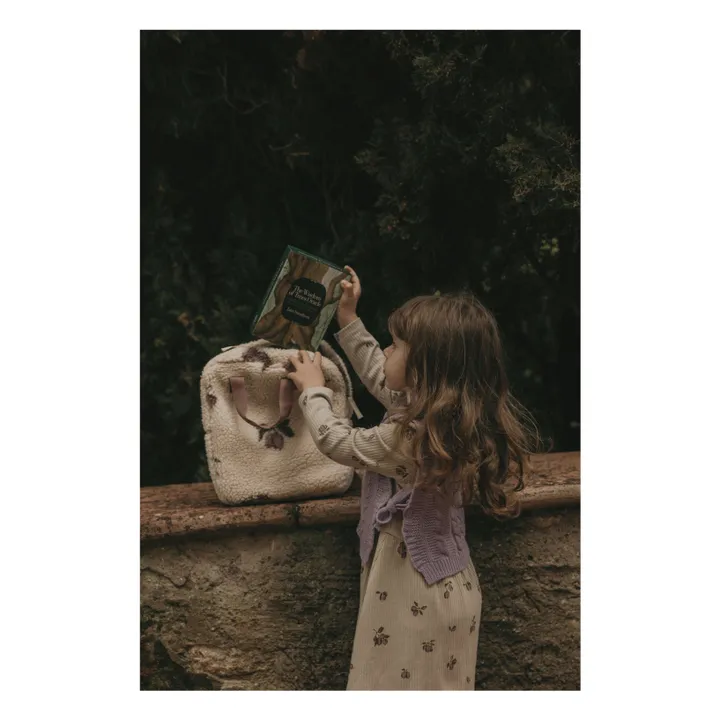 Sac à dos Prune Sherpa | Ecru- Image produit n°3