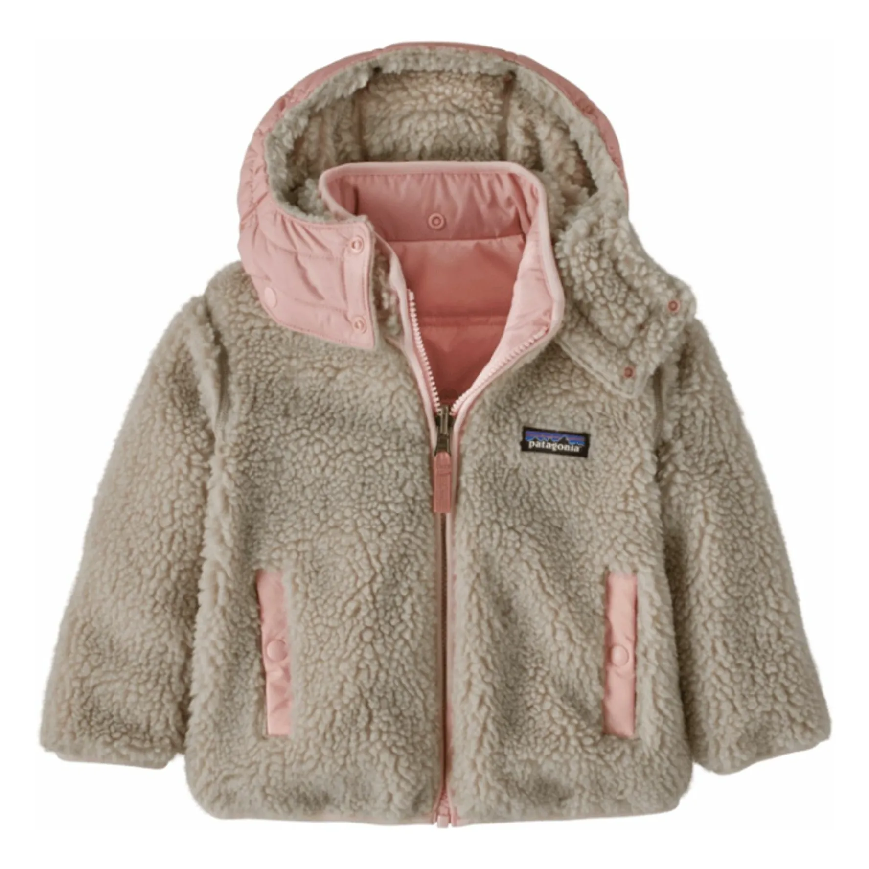 Patagonia Pink Tribbles Recycled Fiber Reversible Jacket