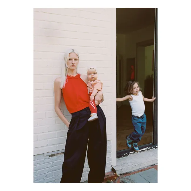 Veja x Milk collaboration - Baby Winter Suede Lace-up Slippers | Light blue