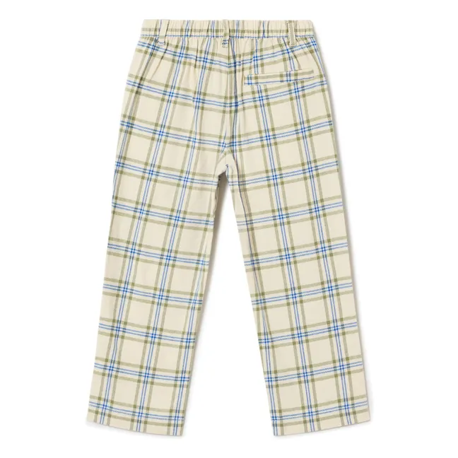 Pantaloni Carreaux | Ecru