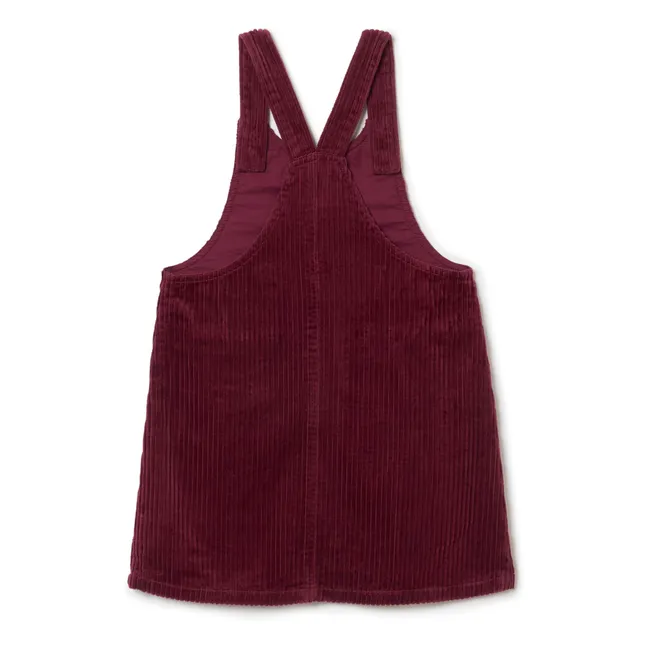 Robe Velours Côtelé Mini | Bordeaux