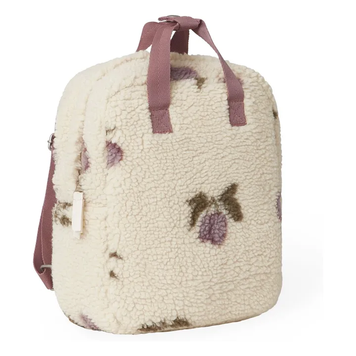 Sac à dos Prune Sherpa | Ecru- Image produit n°0