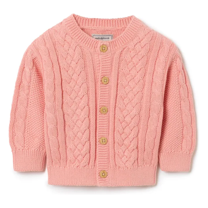 Cardigan Maille | Rose- Image produit n°0