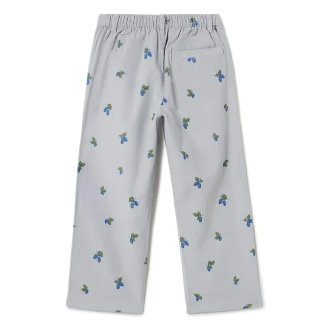 Pantalon Mulberry Velours Côtelé Mini | Bleu