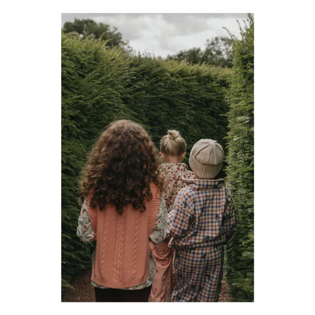 Mulberry-Jacke Kariert Mini | Seidenfarben