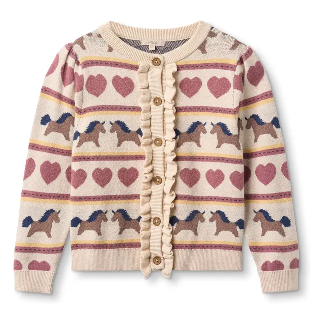 Strickjacke Kino | Seidenfarben