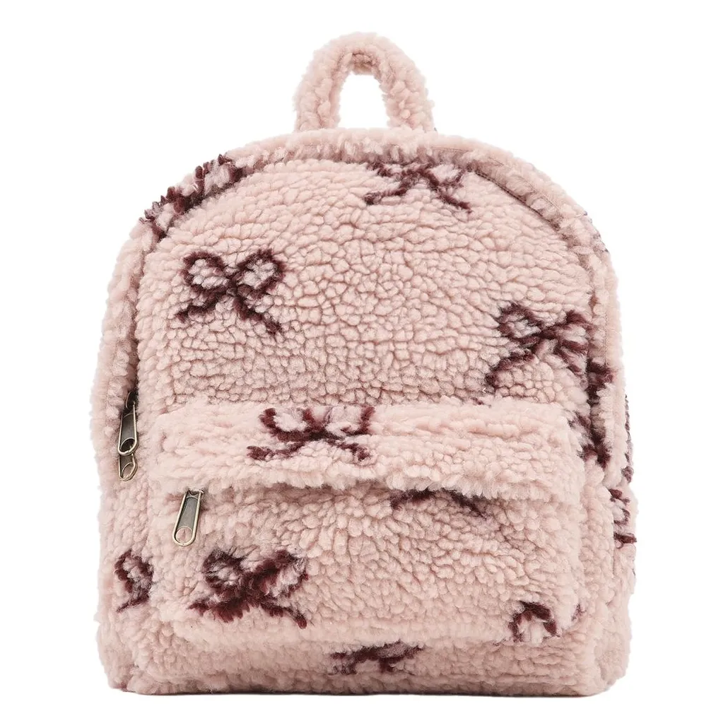 Rylee + Cru Pink Sherpa Mini Backpack