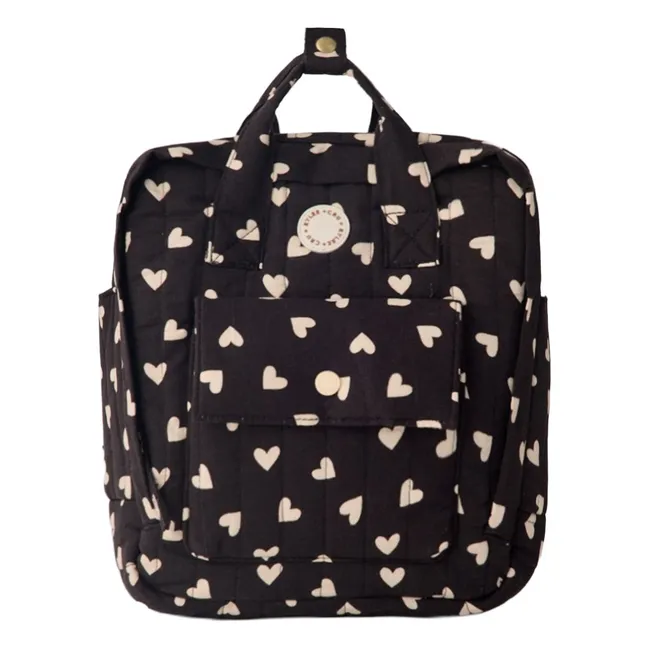Mini Hearts Backpack | Black