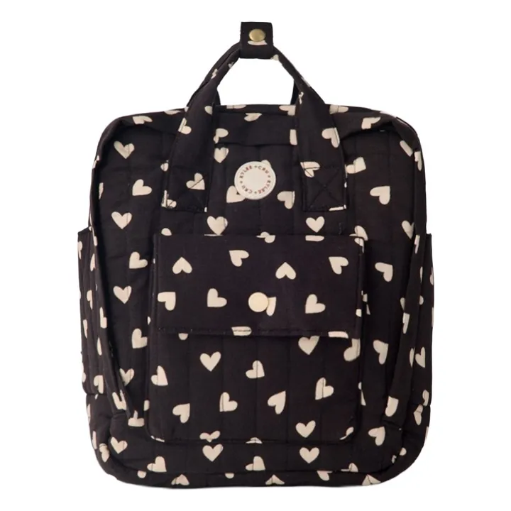Mini Hearts Backpack | Black- Product image n°0