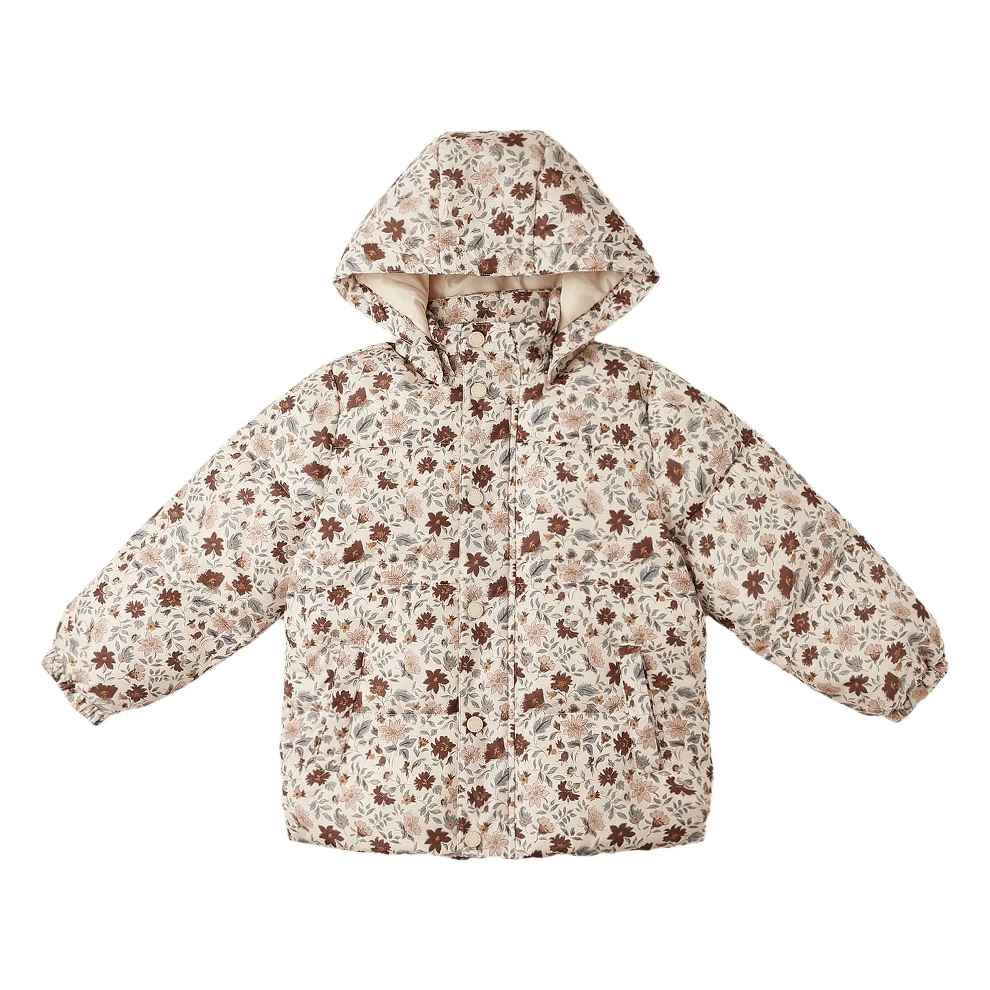 Rylee + Cru Ecru Posy Down Jacket