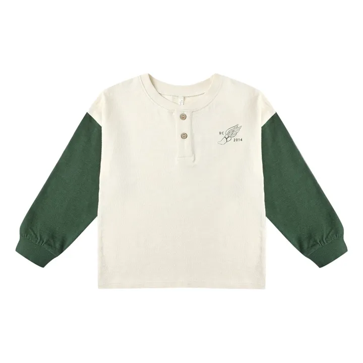 T-shirt Henley Chase Your Dreams | Ecru- Image produit n°0