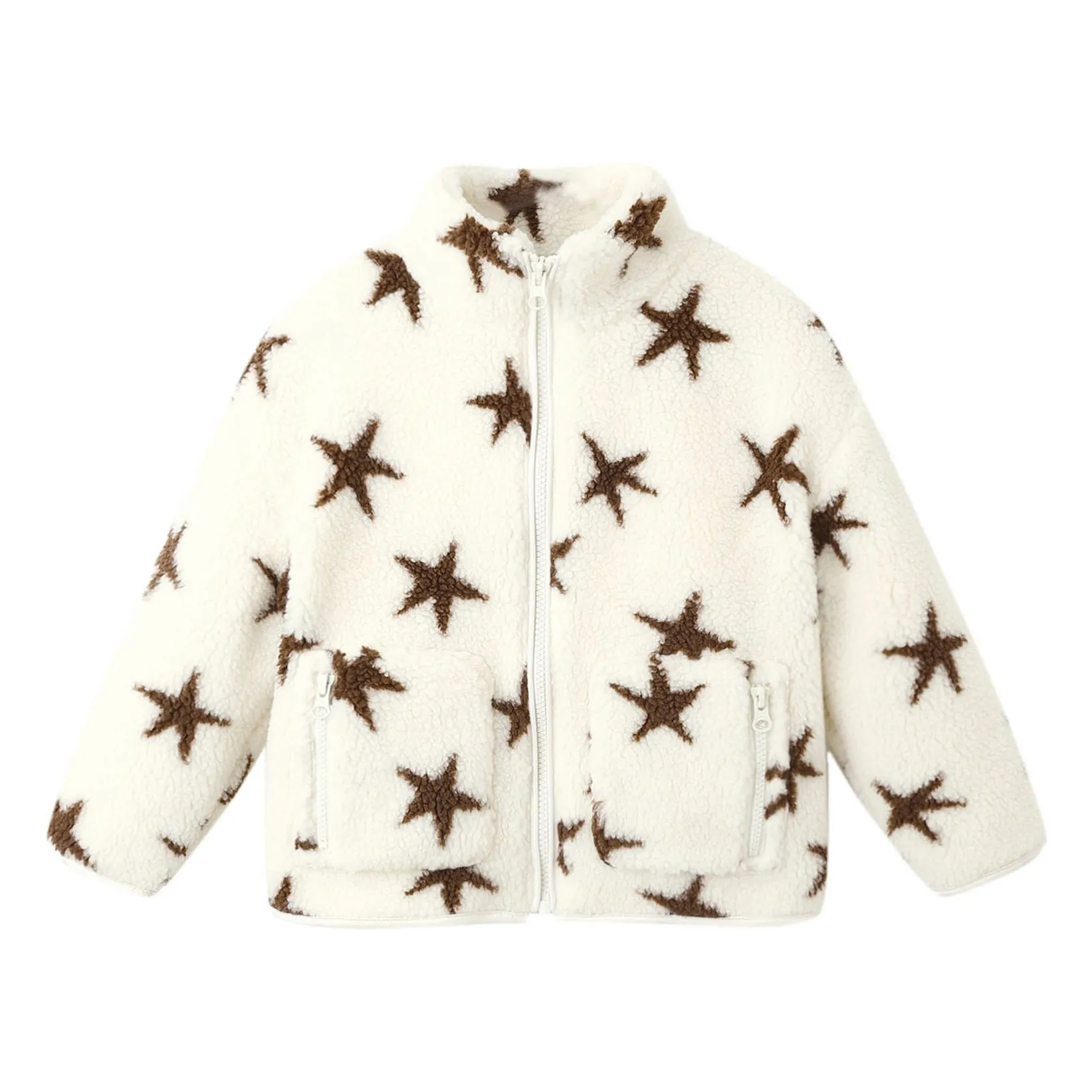 Rylee + Cru Ecru Felix Sherpa Jacket