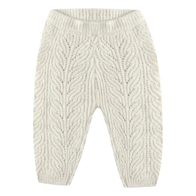 Pantalon Maille | Grège