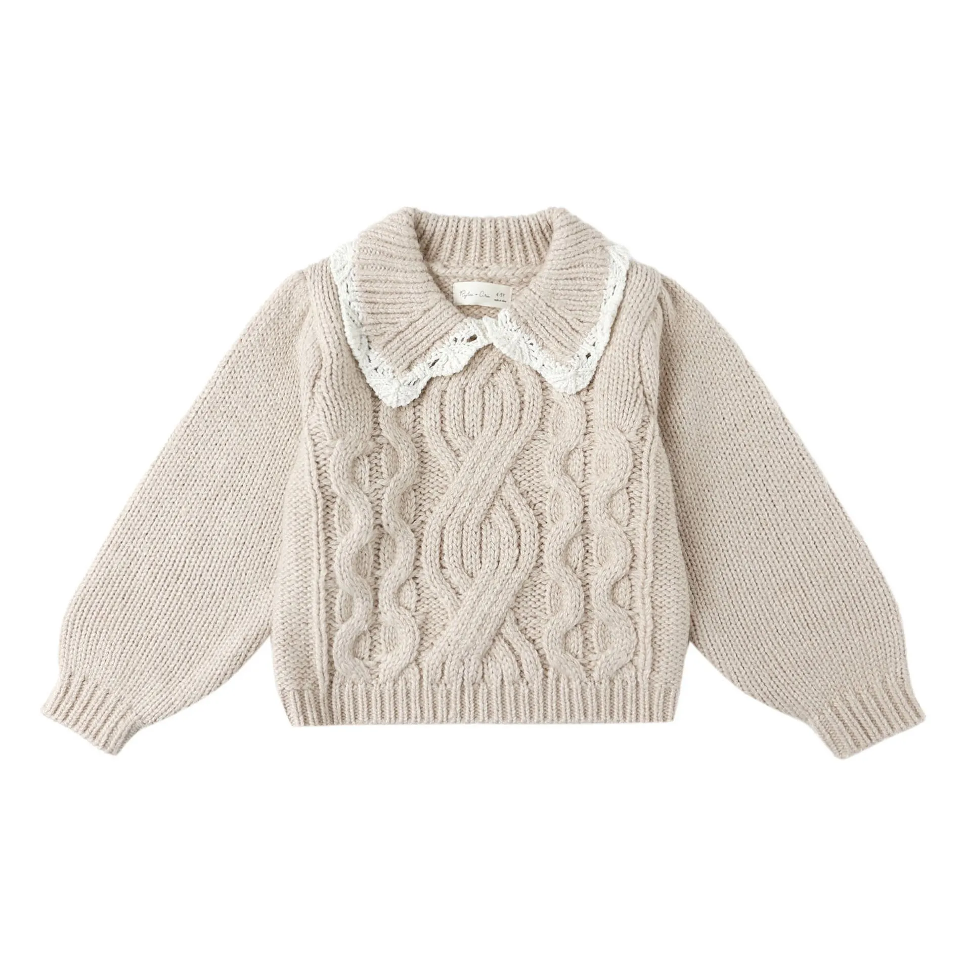 Rylee + Cru Ecru Alice Mini Sweater