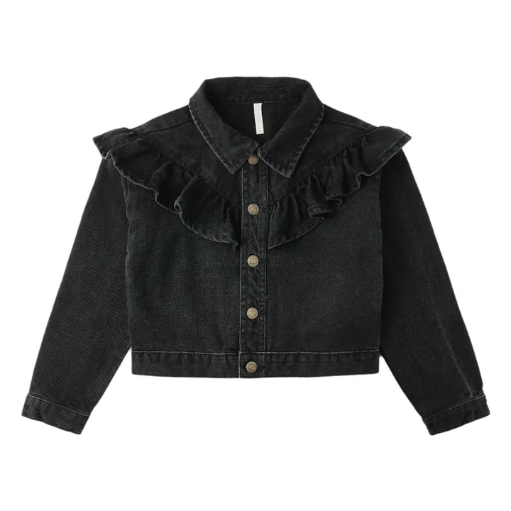 Veste Denim | Denim noir- Image produit n°0