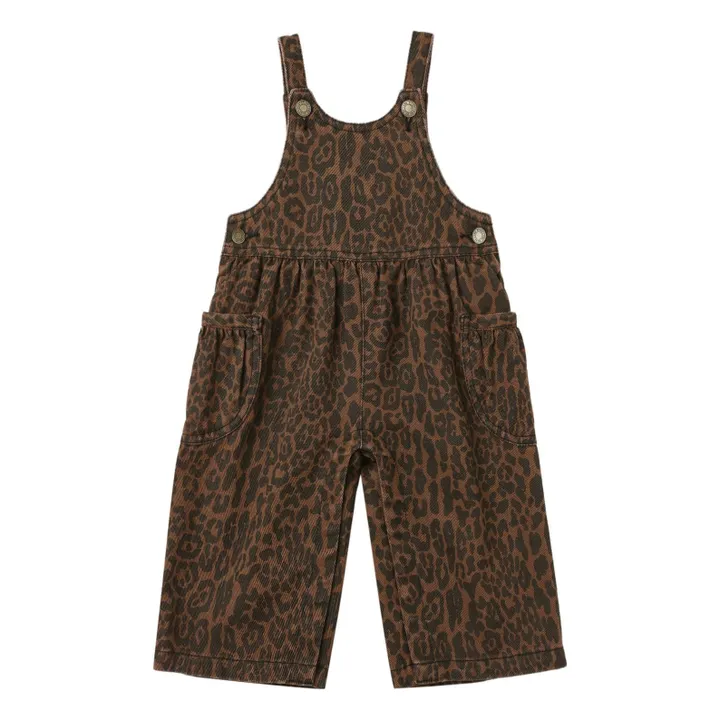 Salopette Leopard | Marron- Image produit n°0