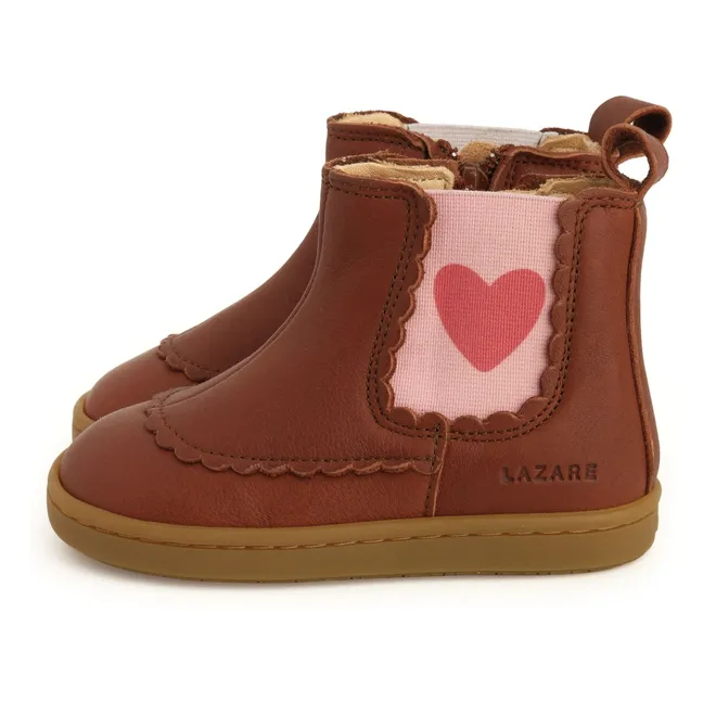 Chaussures Isaure Coeur | Marron