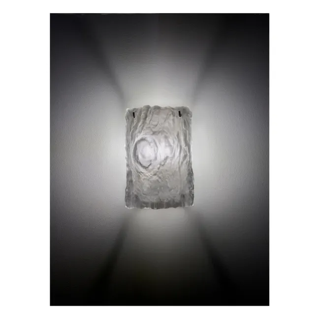 Oak wall lamp | White