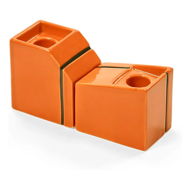 Bougeoir Silos | Orange