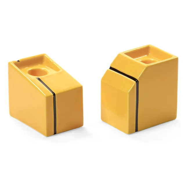 Silos candlestick | Yellow