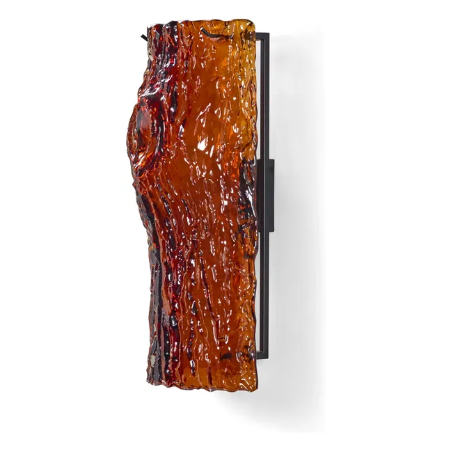 Oak wall lamp | Amber