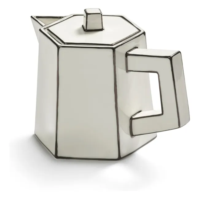 Carte blanche teapot  | Noir/Blanc