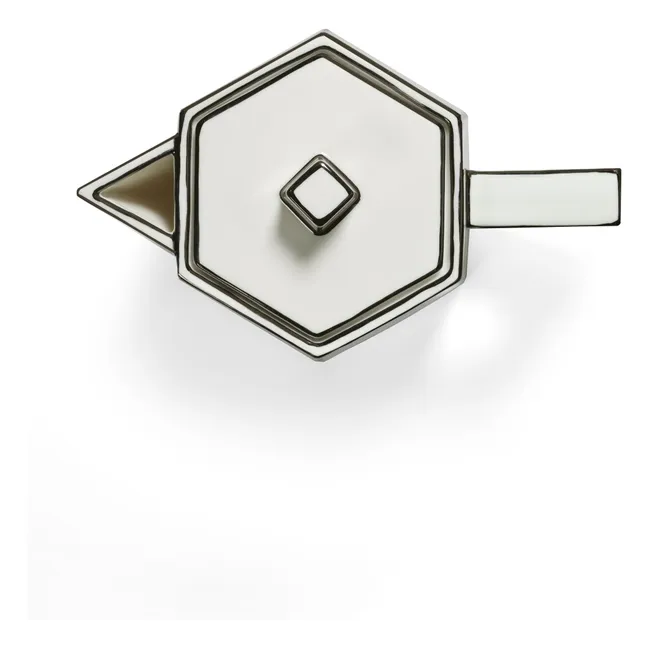 Carte blanche teapot  | Noir/Blanc