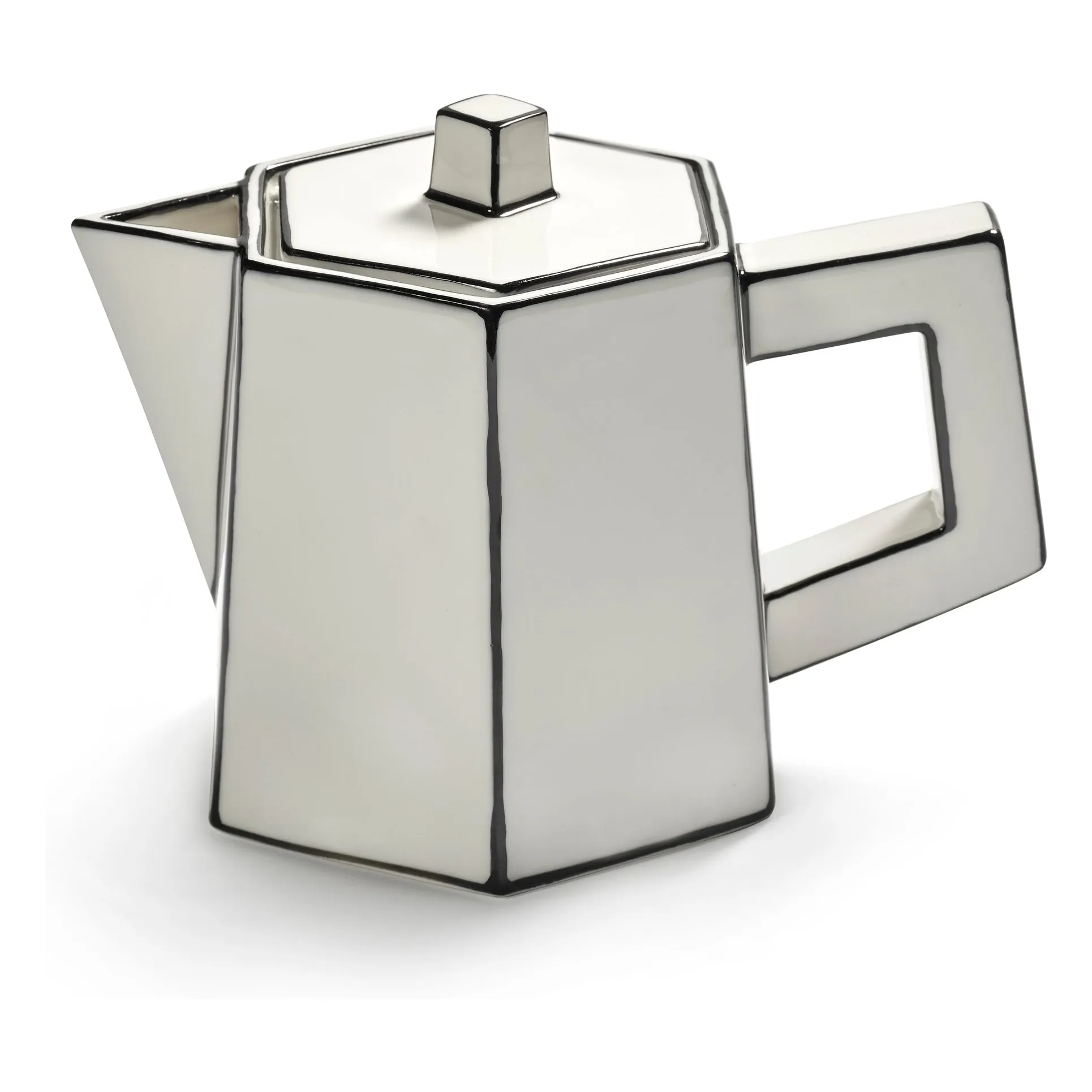 Serax Noir/Blanc Carte Blanche Teapot