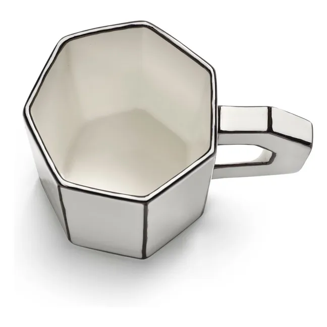 Tasse à thé Carte blanche - Set de 2 | Noir/Blanc