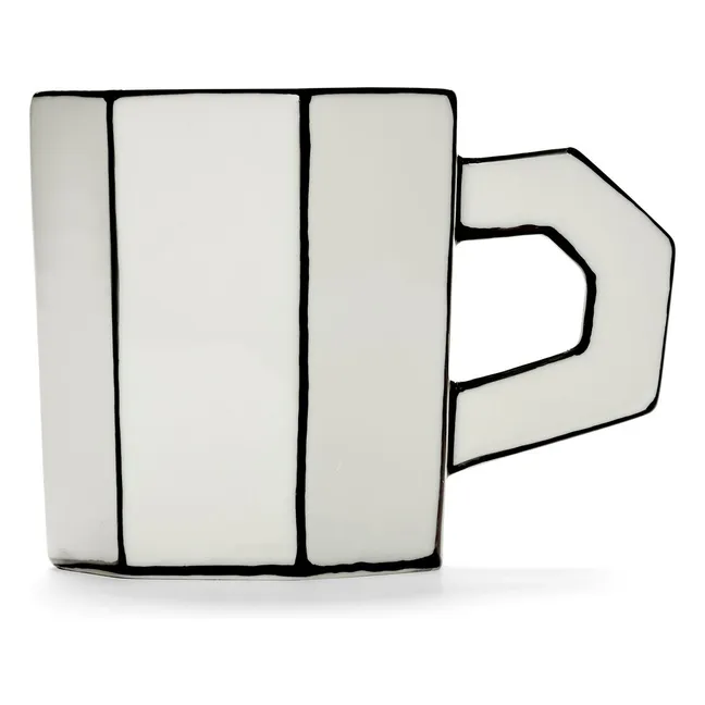 Carte blanche teacup - Set of 2 | Noir/Blanc