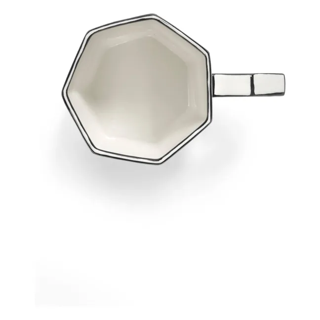 Tasse à thé Carte blanche - Set de 2 | Noir/Blanc