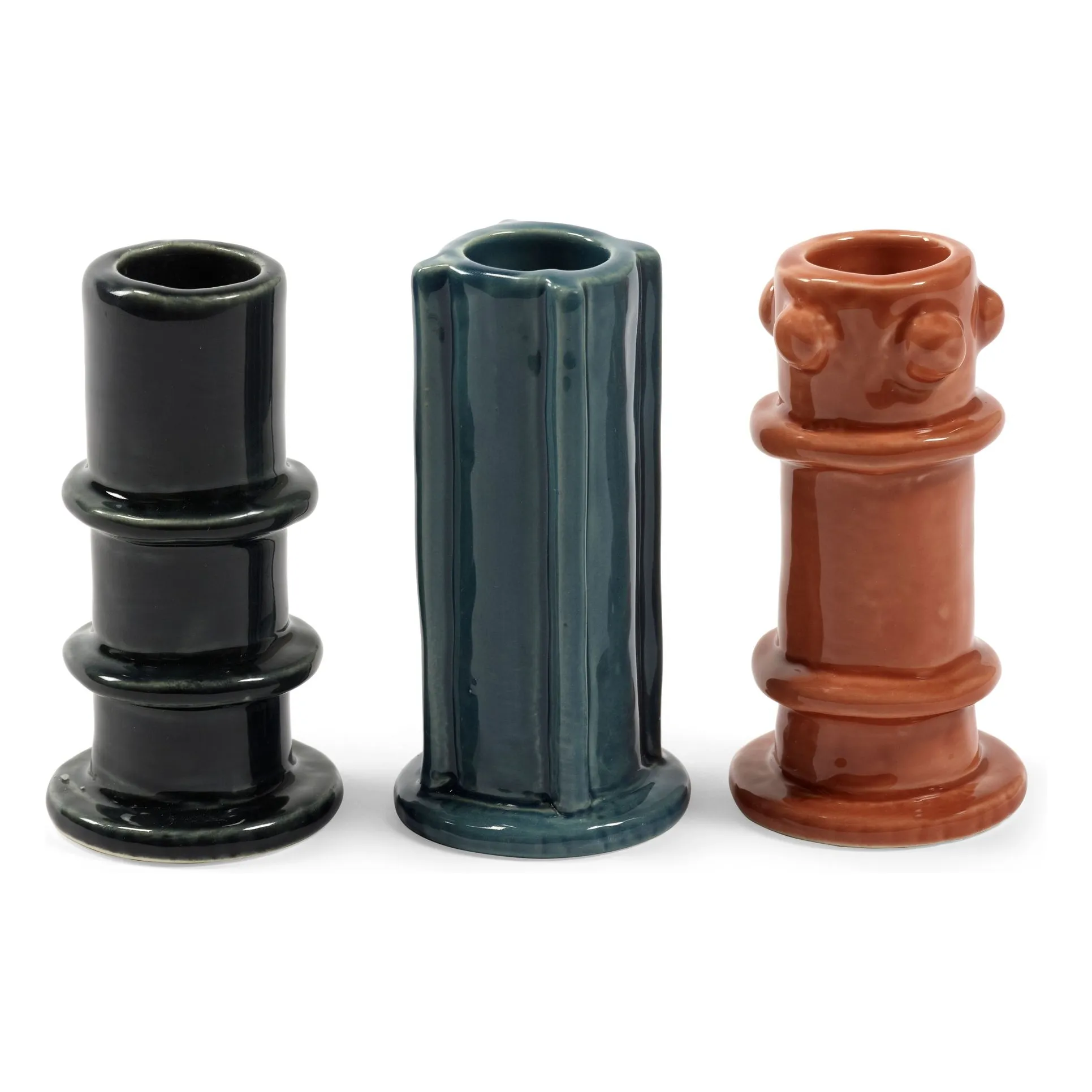 Serax Multicoloured Molly Candleholders - Set Of 3