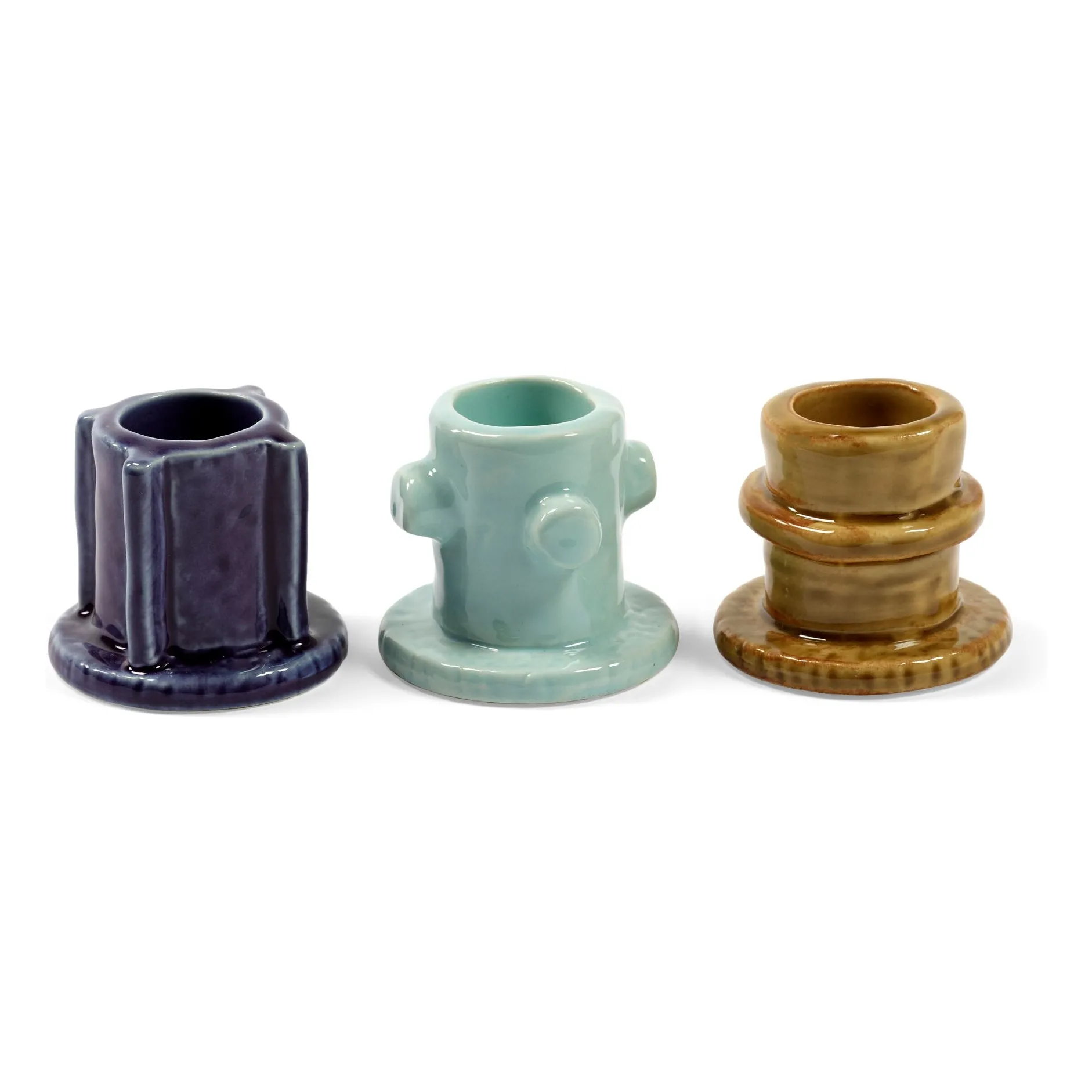 Serax Multicoloured Molly Candleholders - Set Of 3