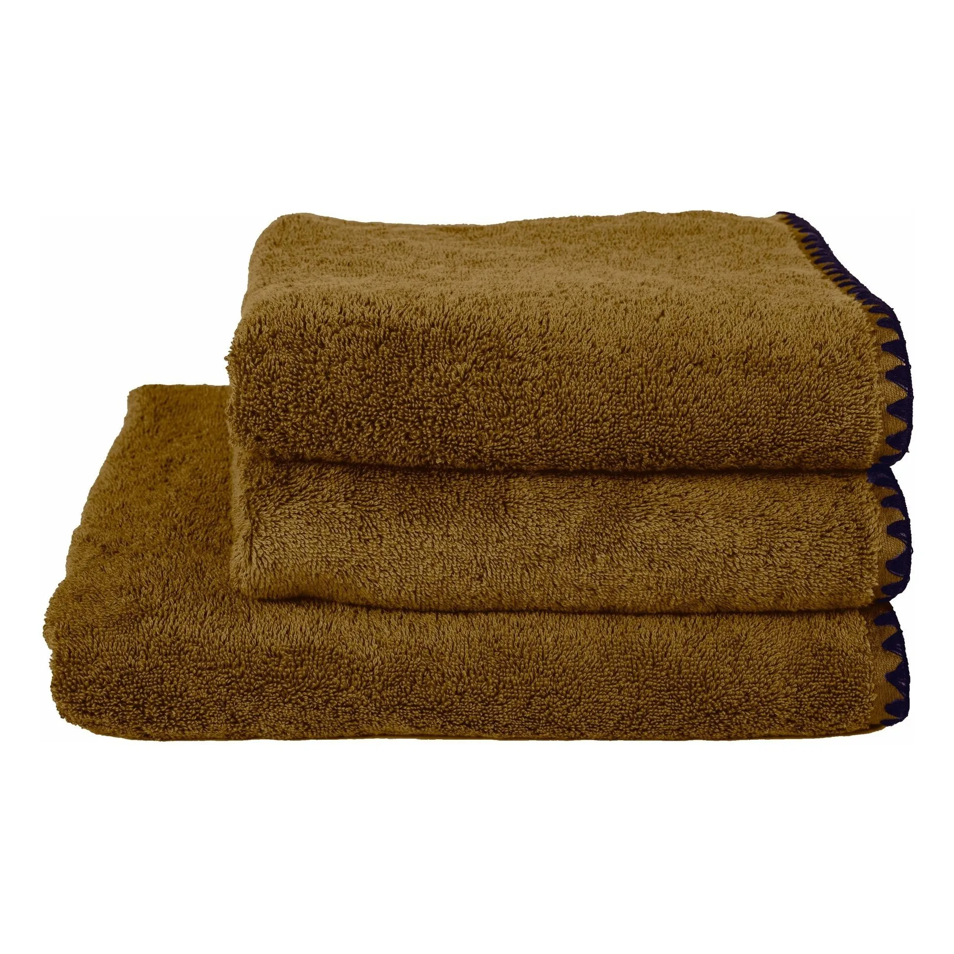 Serviette de bain en coton Issey | Gold- Image produit n°0