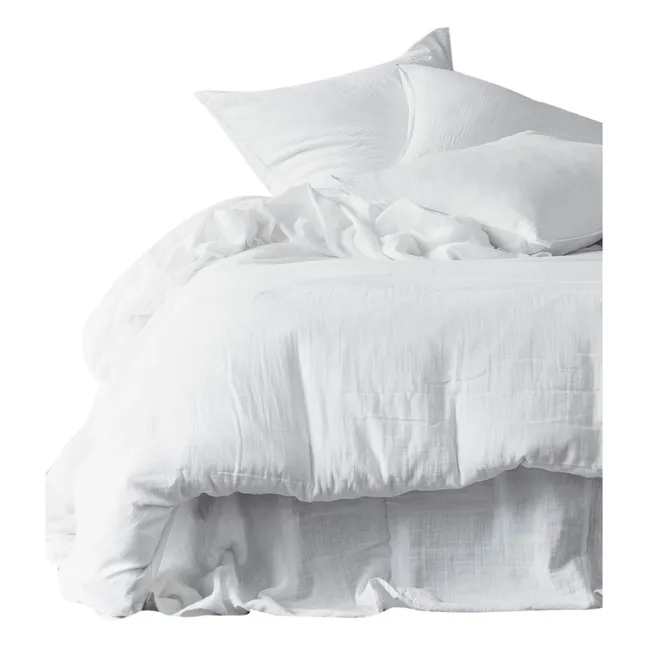 Mykonos cotton gauze pillowcases - Set of 2 | White