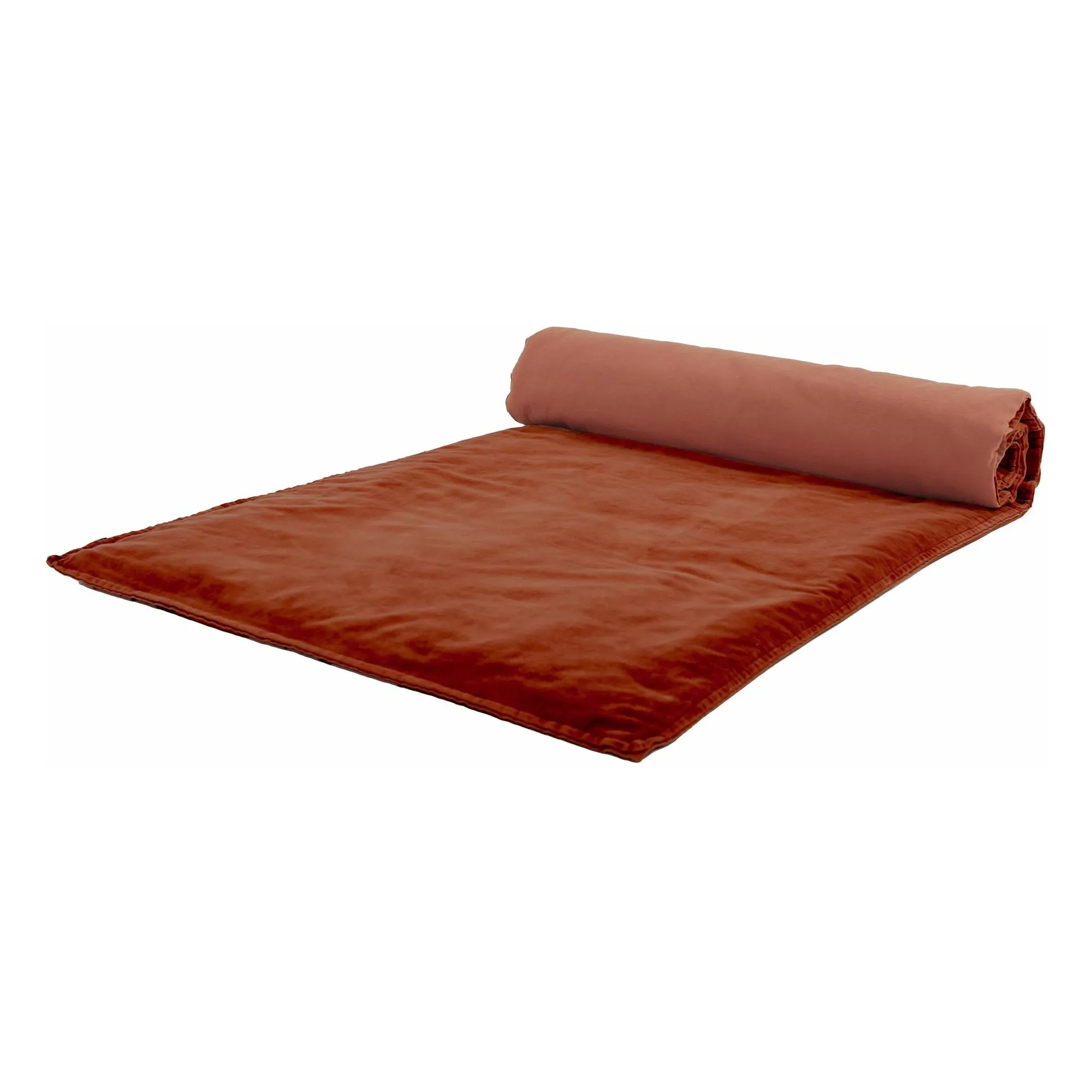 Haomy Brick Red Manhattan Velvet Cushion Cover