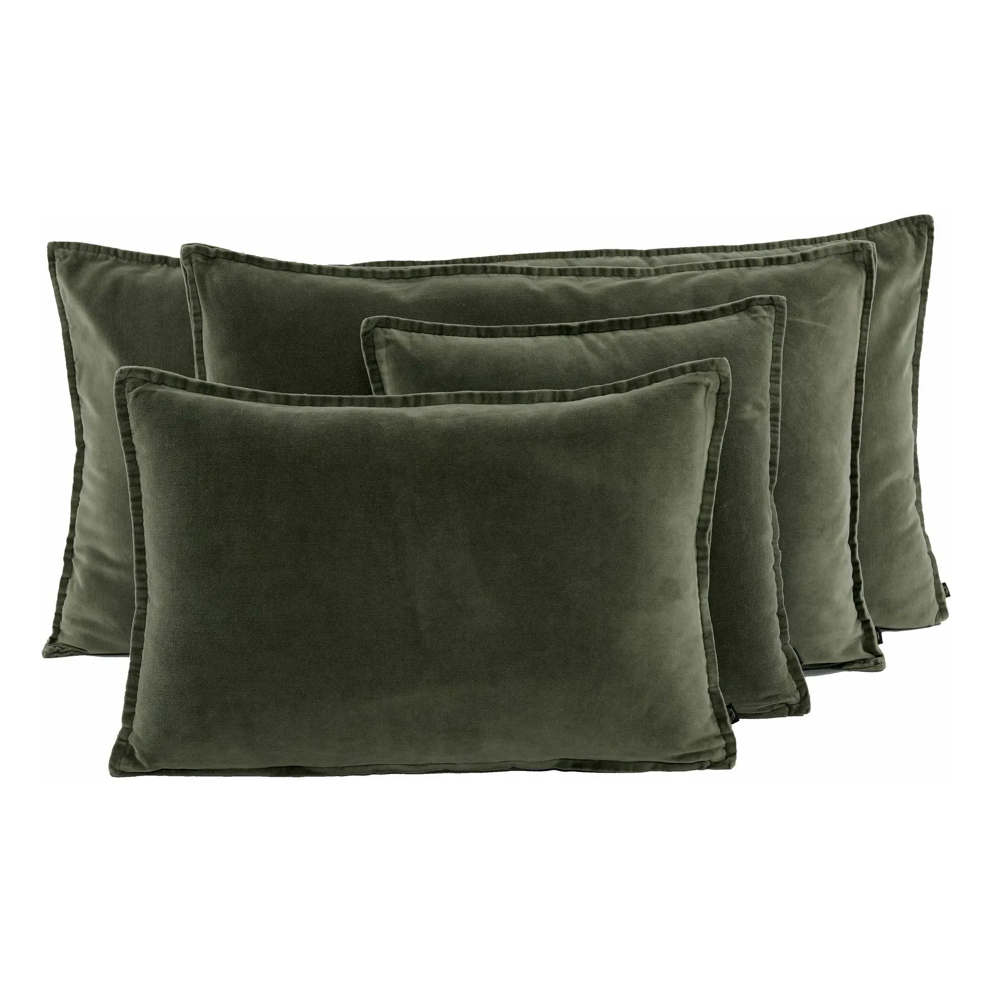 Haomy Khaki Manhattan Velvet Cushion Cover